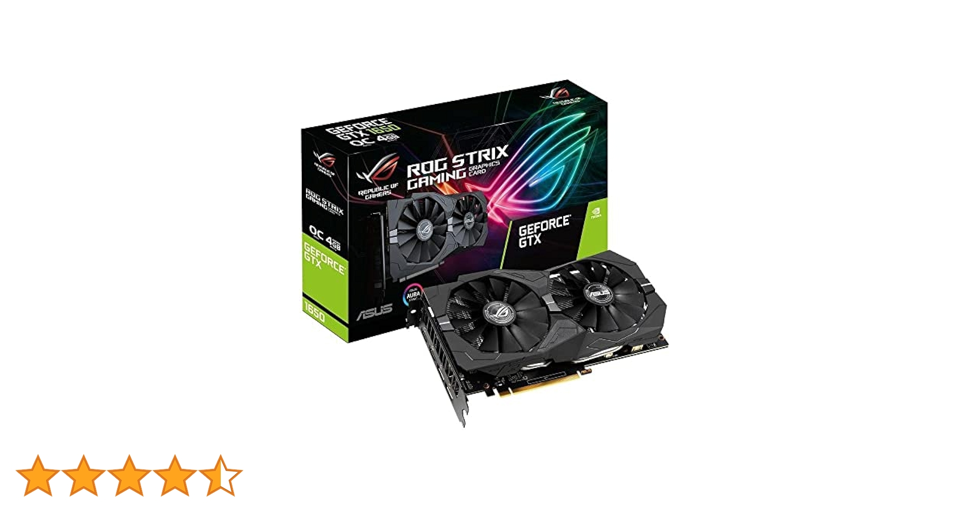 Amazon | ASUS GTX 1650 搭載 デユアルファンモデル 4G ROG